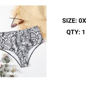 Snakeskin swim bottoms